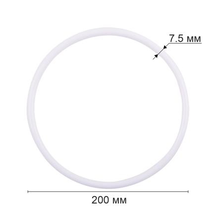 RKP-020 кольцо для макраме из пластика 20см