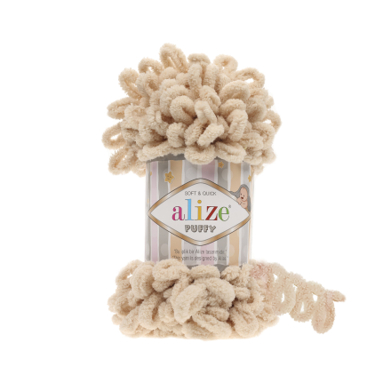 Puffy (Alize) 310 медовый, пряжа 100г