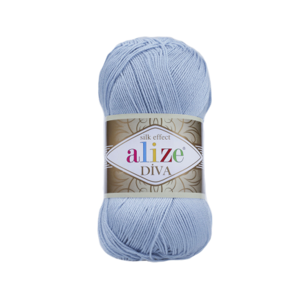 Diva (Alize) 350 св.голубой, пряжа 100г
