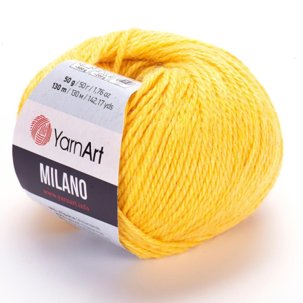 Milano (Yarnart) 863 желтый, пряжа 50г