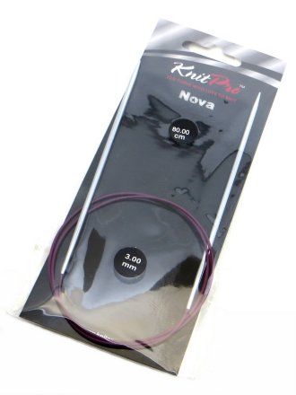 10323 Nova Metal KnitPro спицы круговые 3 мм 80 см