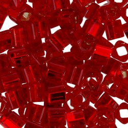 TOHO CUBE 3 мм 0025C красный, бисер 5 г (Япония)