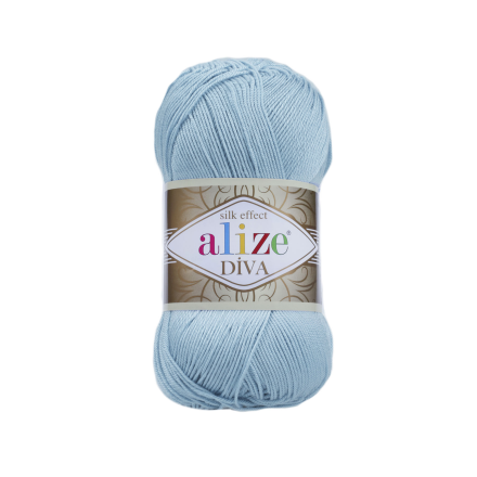 Diva (Alize) 346 св.бирюзовый, пряжа 100г