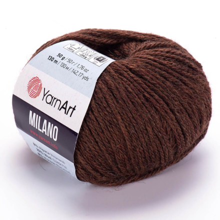 Milano (Yarnart) 871 коричневый, пряжа 50г