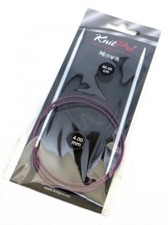 11337 Nova Metal KnitPro спицы круговые 4 мм 80 см