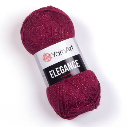Elegance (Yarnart) 123 вишня, пряжа 50г