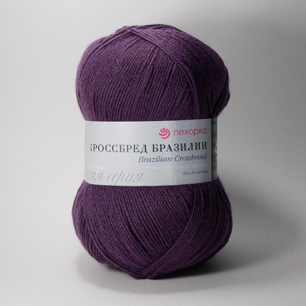 Кроссбред Бразилии (Пехорка) 191 ежевика пряжа 100г