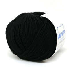 Super Soft (Lana Gatto) 10008 черный, пряжа 50г