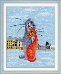 1032 &quot;Кошки-крошки&quot; набор для вышивки крестом