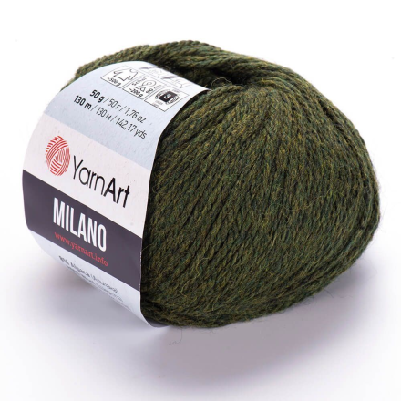 Milano (Yarnart) 874 тем.зеленый, пряжа 50г