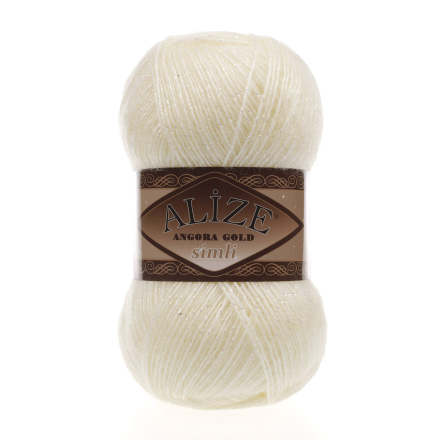 Angora Gold Simli (Alize) 67 св.беж, пряжа 100г