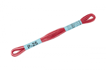 Р-25 т.красный-розовый, нитки мулине меланж Gamma 8м
