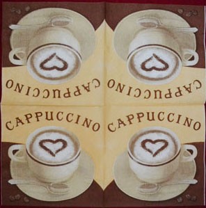 кс0010 &quot;Каппучино сердце&quot; 25х25 см