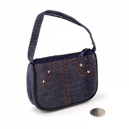 21295 Сумочка &quot;Bag&quot; для игрушек, 100х60х20мм, цв.т.джинс
