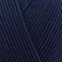 Cotton Gold Hobby New (Alize) 58 темный синий, пряжа 50г