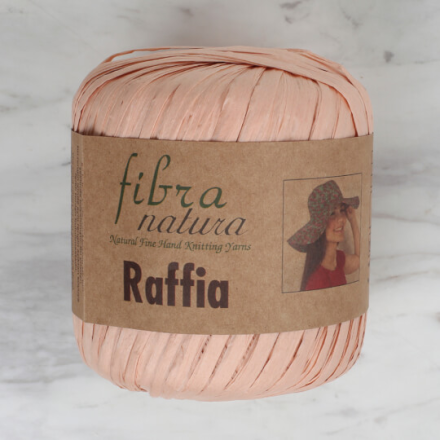 Raffia (Fibra Natura) 116-23 розовая пудра, пряжа 40г