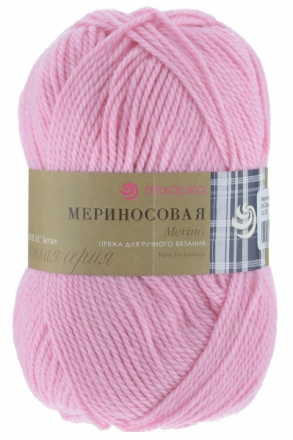 Мериносовая (Пехорка) 24 орхидея пряжа, 100г