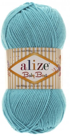 Baby Best (Alize) 287 бирюзовый, пряжа 100г