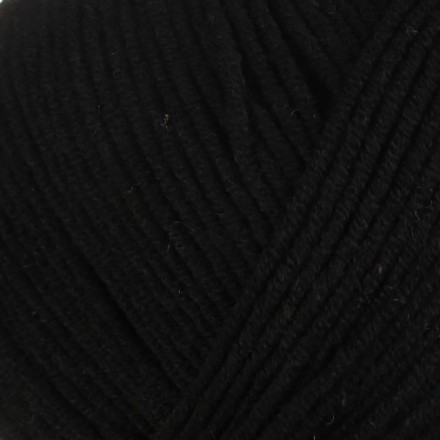 Jeans (Yarnart) 53 черный, пряжа 50г
