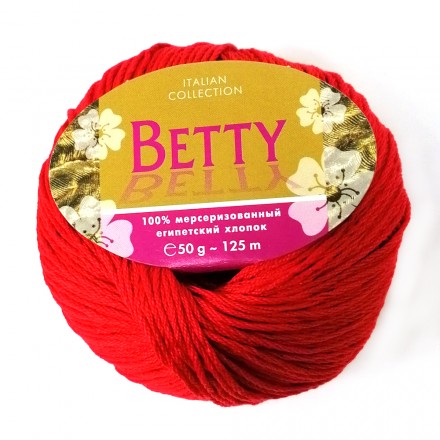 Betty (Weltus) 18 красный, пряжа 50г