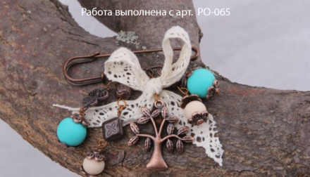PO-050 булавка для подвесок 01 под золото 5 см