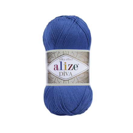 Diva (Alize) 132 василек, пряжа 100г