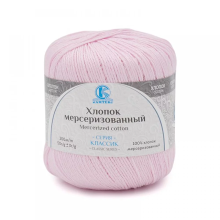 Хлопок мерсеризованный (Камтекс) 143 нежный румянец, пряжа 50г