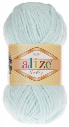 Softy Plus (Alize) 15 мята, пряжа 100г