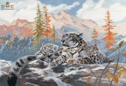 1342 &quot;Снежные барсы&quot; набор для вышивки крестом