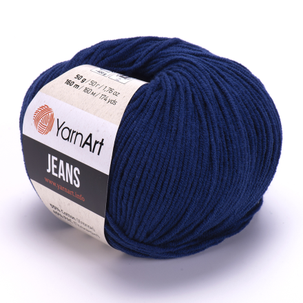 Jeans (Yarnart) 54 т.синий, пряжа 50г