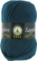 Sapphire (Vita) 1537 темно-зеленый, пряжа 100г