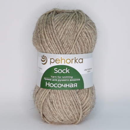 Носочная (Пехорка) 530 св.натуральный, пряжа 100г