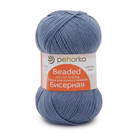 Бисерная (Пехорка) 39 серо.голубой, пряжа 100г