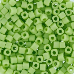 TOHO CUBE 1,5 мм 0044F салатовый/матовый, бисер 5 г (Япония)