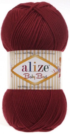 Baby Best (Alize) 390 вишня, пряжа 100г