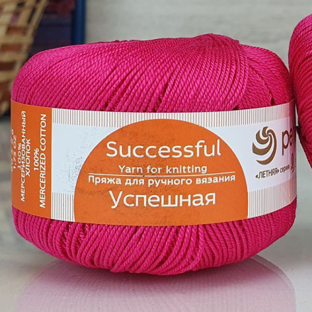 Успешная (Пехорка) 439 малиновый, пряжа 50г