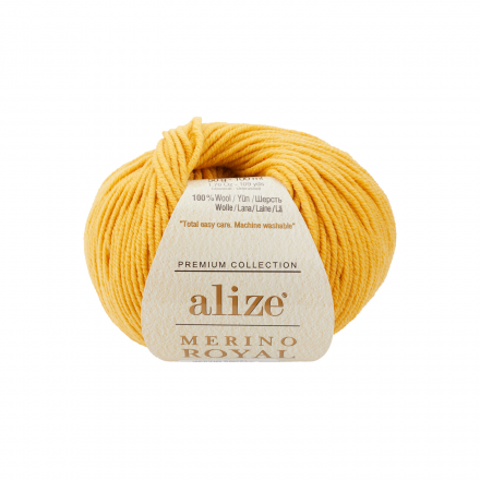 Merino royal (Alize) 02 шафран, пряжа 50г
