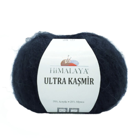 Ultra Kasmir (Himalaya) 56824 черный, пряжа 50г