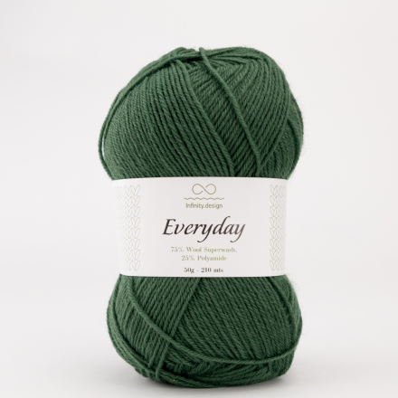 Everyday (Infinity) 7755 изумрудный, пряжа 50г