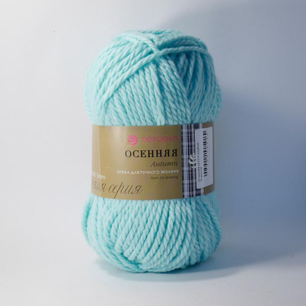 Осенняя (Пехорка) 222 голубая бирюза, пряжа 200г