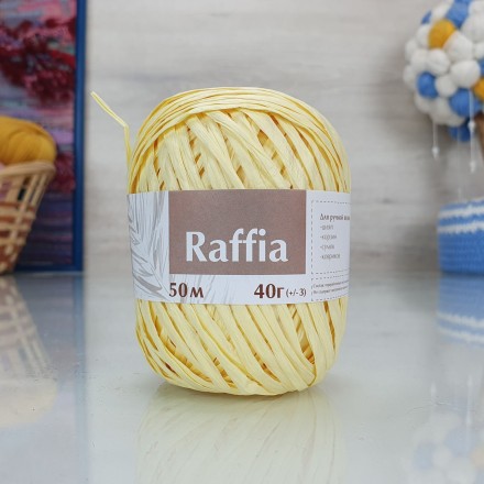 Raffia (Artland) 24 желтая солома 40г