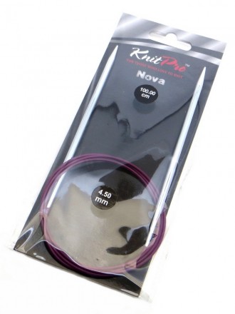 11353 Nova Metal KnitPro спицы круговые 4,5 мм 100 см