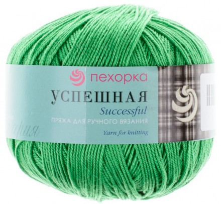 Успешная (Пехорка) 480 яр.зелень, пряжа 50г