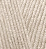 Lanagold (Alize) 152 бежевый меланж, пряжа 100г