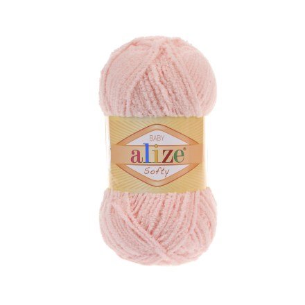 Softy (Alize) 340 розовая пудра, пряжа 50г