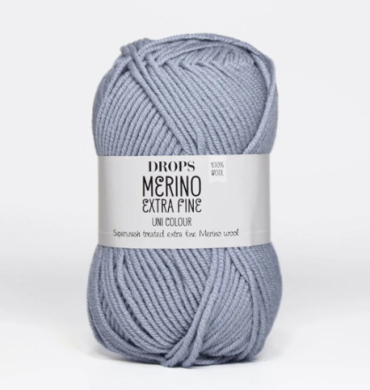 Merino Extra Fine (Drops) 38 туман, пряжа 50г