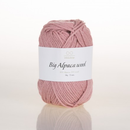 Big Alpaca Wool (Infinity) 4042 увядшая роза, пряжа 50г