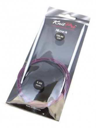 11354 Nova Metal KnitPro спицы круговые 5 мм 100 см
