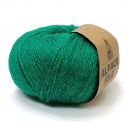 Alpaca Silk (Kutnor) 1410 зелень, пряжа 50г