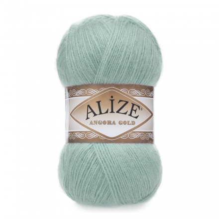 Angora Gold (Alize) 462 зеленая мята, пряжа 100г